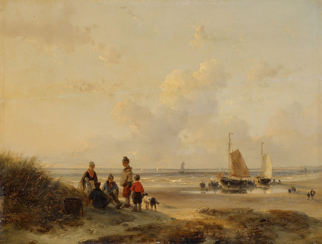 Pescatori a riposo su una spiaggia - Amsterdam Museum